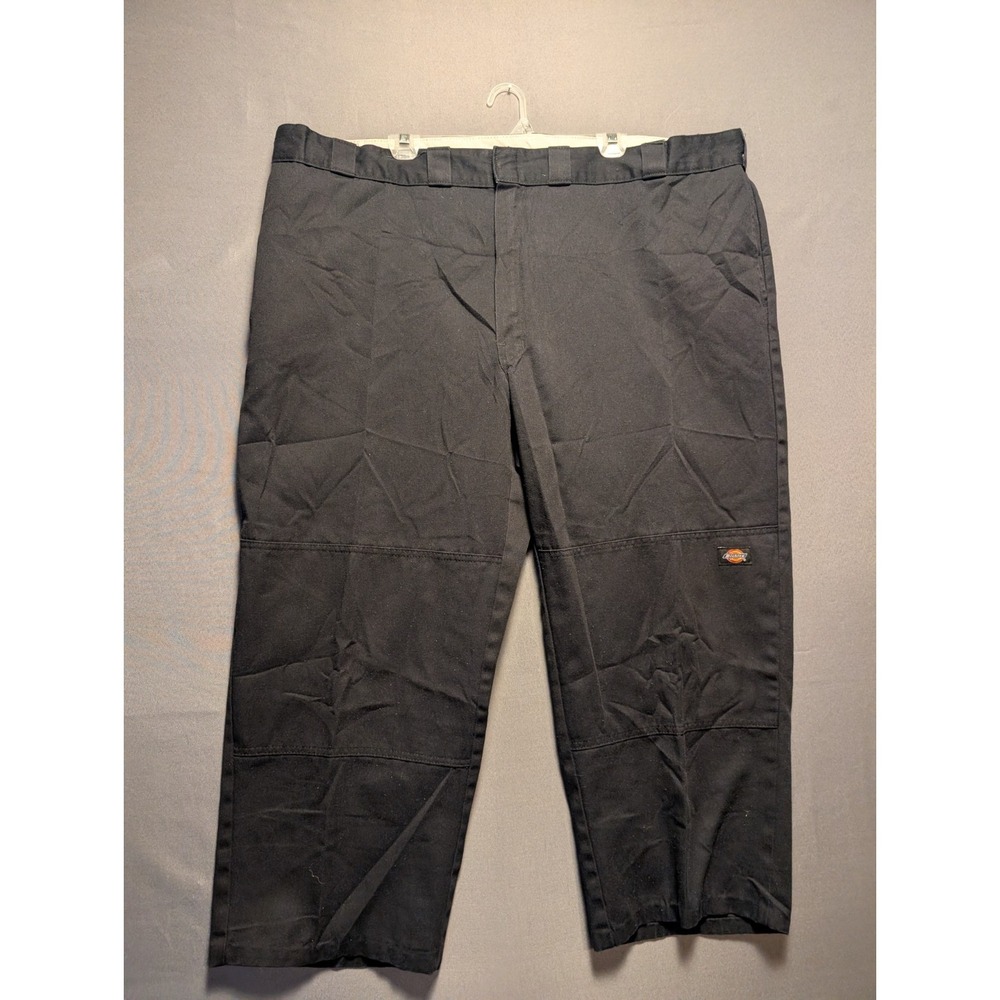 Dickies Chino Pants Mens 48x30 Black Loose Fit Double Knee Skater Work Utility